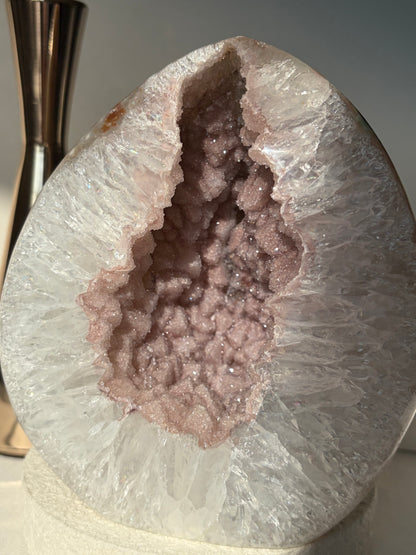 Pink Druzy Rainbow Amethyst Quartzy Freeform