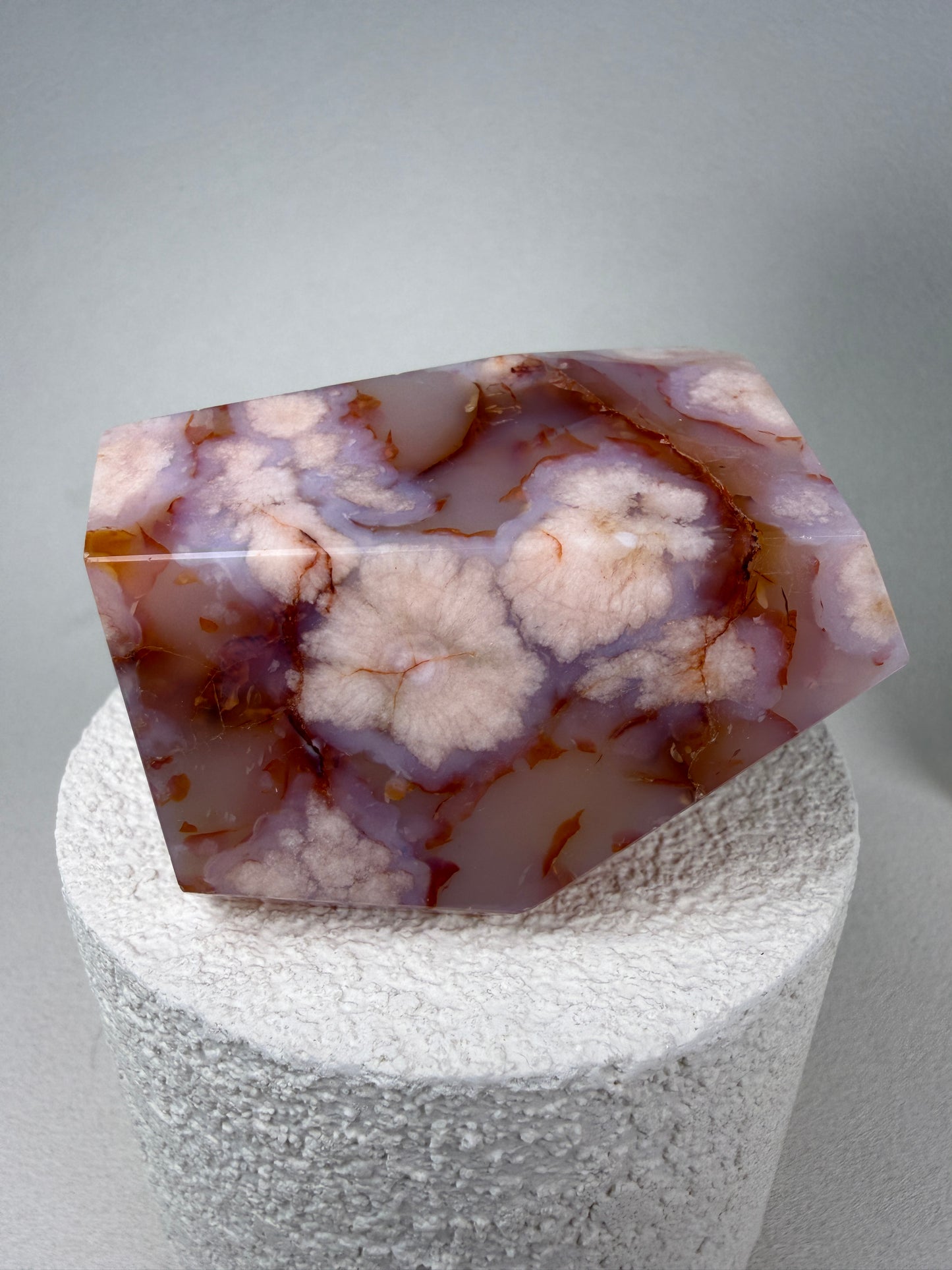 Carnelian Flower Agate Freeform