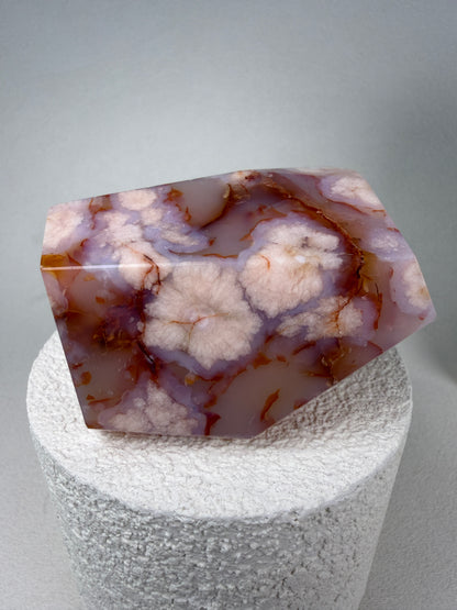 Carnelian Flower Agate Freeform