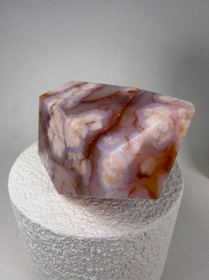 Carnelian Flower Agate Freeform