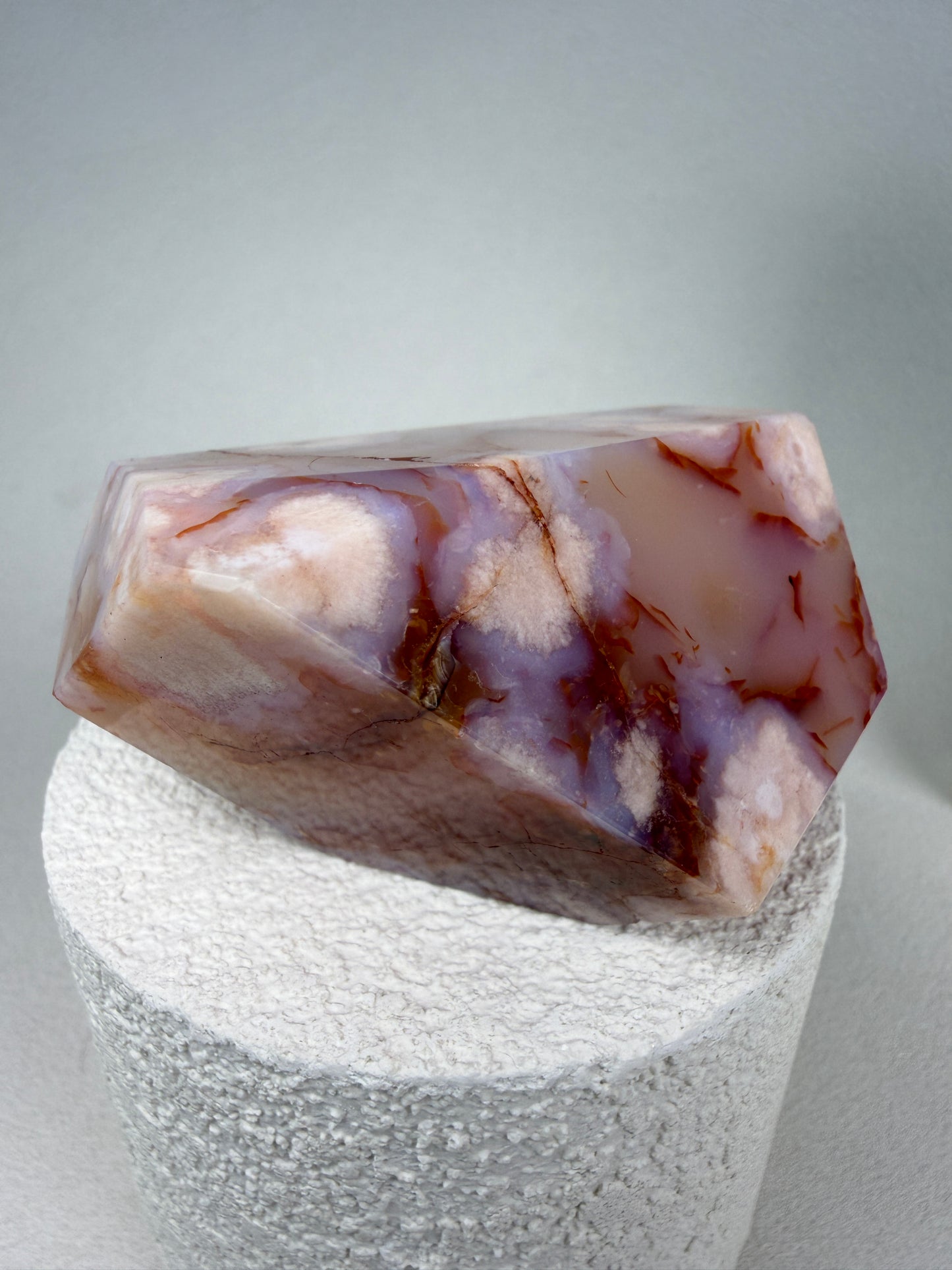 Carnelian Flower Agate Freeform