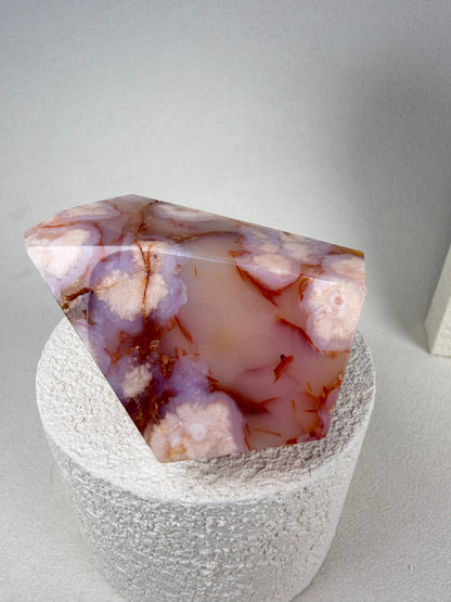 Carnelian Flower Agate Freeform