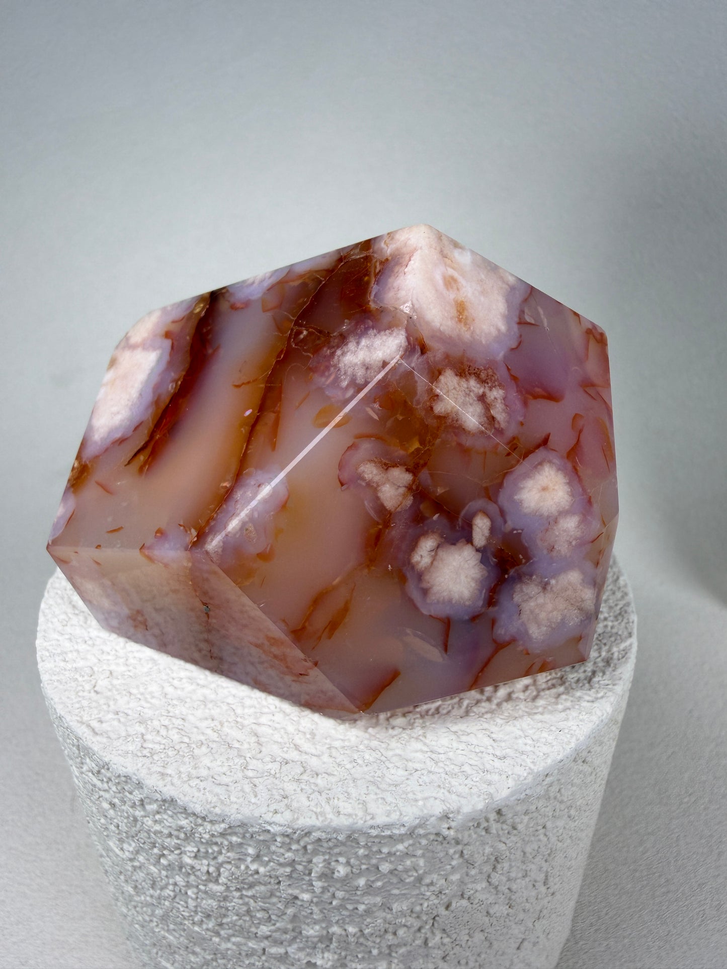 Carnelian Flower Agate Freeform