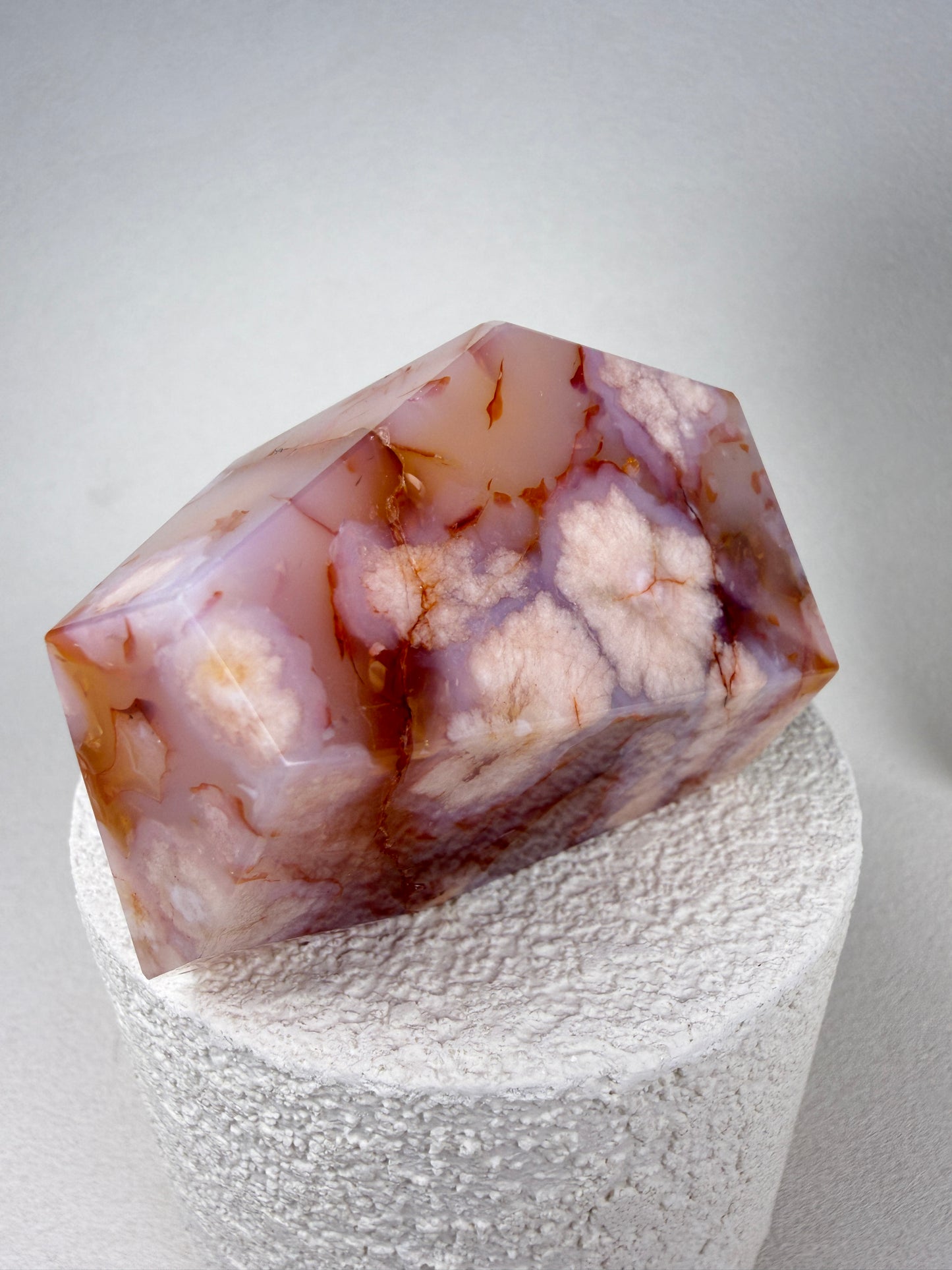Carnelian Flower Agate Freeform