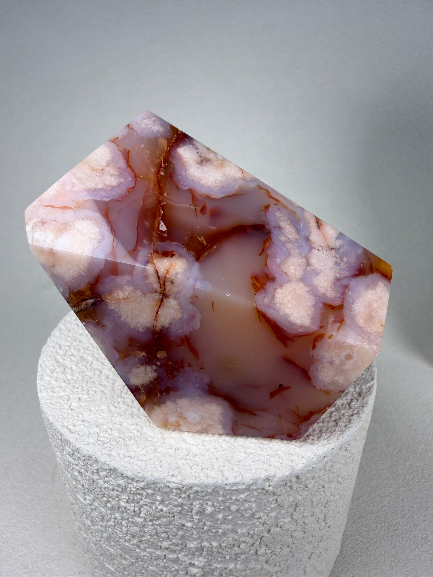 Carnelian Flower Agate Freeform