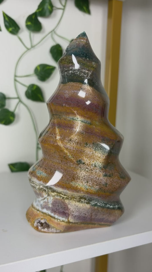 Sea Jasper Jumbo Flame